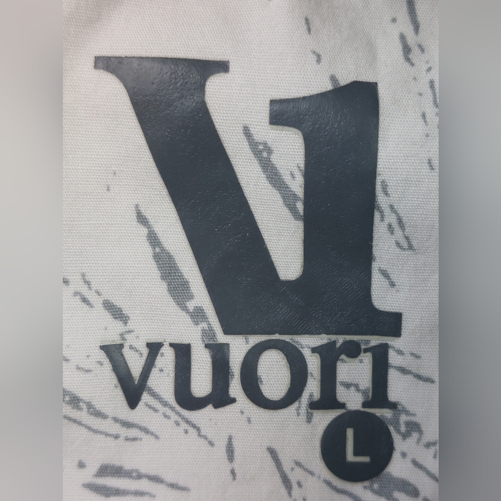 Vuori Crest Short Sleeve Shirt Mens Large White Floral Button Down Stretch V150 - Picture 3 of 9